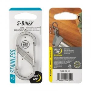 Nite Ize | S-Biner Stainless Steel Dual Carabiner,商家New England Outdoors,价格¥21