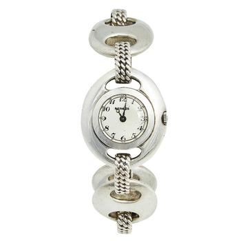 [二手商品] Hermes | Hermes White Silver Vintage Women's Wristwatch 25 mm商品图片,4.3折, 满1件减$100, 满减