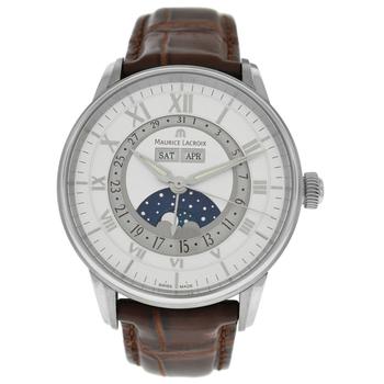 [二手商品] Maurice Lacroix | Pre-owned Maurice Lacroix Masterpiece Phase De Lune Silver Dial Mens Watch MP6428-SS001-11E商品图片,3.5折