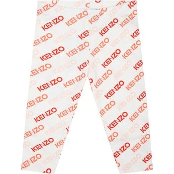 Kenzo | White Leggings For Baby Girl With All-over Logo,商家Italist,价格¥838