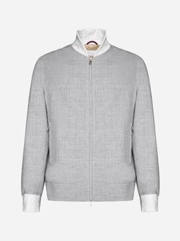 商品Linen and wool blend padded jacket图片