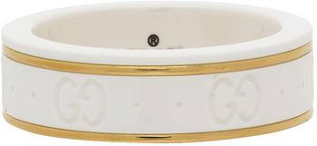 商品Gucci | 白色 Icon 戒指,商家SSENSE CN,价格¥6298图片