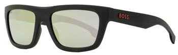 推荐Hugo Boss Men's World Cup Sunglasses B1450S 0VKDC Matte Black/Blue 57mm商品