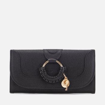 推荐See by Chloé Women's Hana Large Wallet - Black商品