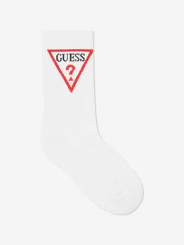 GUESS | Guess Kids Logo Socks in White,商家Childsplay Clothing,价格¥40