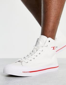 推荐Diesel Athos hi top trainers in white商品