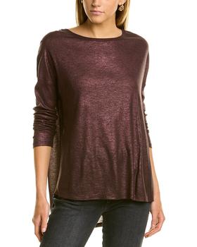 Majestic, Majestic | Majestic Metallic Cashmere-Blend Top商品图片 1.6折
