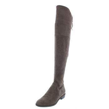 Marc Fisher | Marc Fisher Women's Humor 2 Faux Suede Flat Over the Knee Riding Boots商品图片,1.5折起, 独家减免邮费
