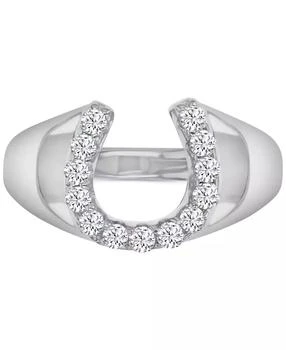 Macy's | Cubic Zirconia Polished Lucky Horseshoe Statement Ring,商家Macy's,价格¥235