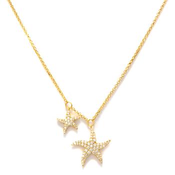 apm Monaco | APM Monaco Yellow Sterling Silver Starfish Adjustable Necklace商品图片,4.5折