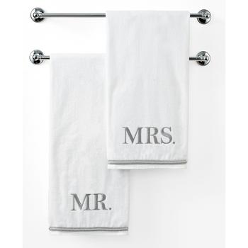 商品Avanti | Bath Towels, Mr. or  Mrs. 27" x 50" Bath Towel,商家Macy's,价格¥179图片