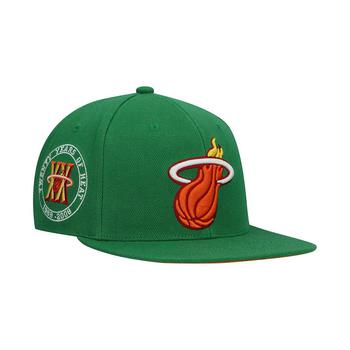 迈克达威, Mitchell & Ness | Men's Green Miami Heat 20th Anniversary Like Mike Snapback Hat商品图片 