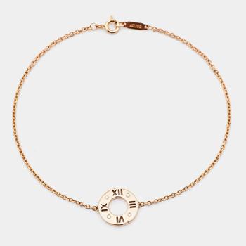 推荐Tiffany & Co. Atlas Diamond Pierced 18k Rose Gold Bracelet商品