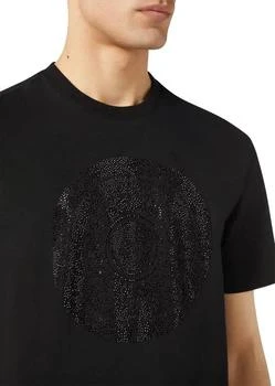 推荐Versace Men's Black Barocco Silhouette T-Shirt, Size Small商品