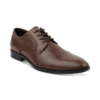 推荐Men's Faux-Leather Lace-Up Cap-Toe Dress Shoes, Created for Macy's商品