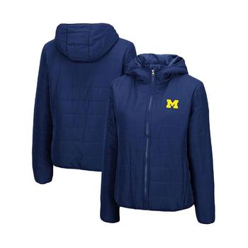 推荐Women's Navy Michigan Wolverines Arianna Full-Zip Puffer Jacket商品