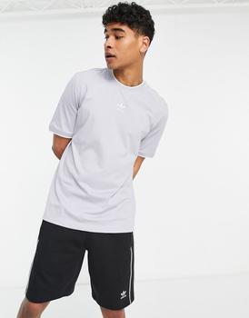Adidas | adidas Originals Rekive central logo t-shirt in grey商品图片,额外9.5折, 额外九五折