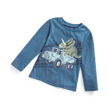 First Impressions | Baby Boys Triceratops Truck Long-Sleeve T-Shirt, Created for Macy's商品图片,6.9折×额外8.5折, 额外八五折