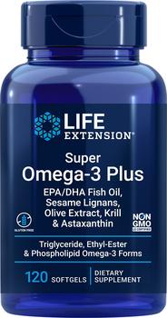 商品Life Extension | 深海鱼油欧米伽omega-3 高纯度超级野生鱼油软胶囊中老年人DHA 120粒/瓶,商家Life Extension,价格¥260图片