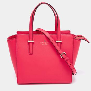 kate spade tote, [二手商品] Kate Spade | Kate Spade Coral Red Leather Cedar Street Hayden Tote商品图片 