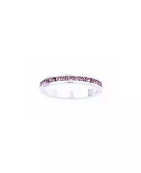 Macy's | Crystal Birthstone Stackable Ring in Sterling Silver,商家Macy's,价格¥199