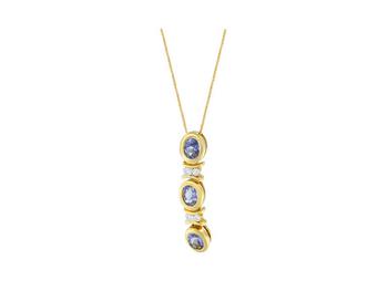 商品Haus of Brilliance | 14K White Gold Round Cut Diamonds and Tanzanite Pendant Necklace,商家Verishop,价格¥4576图片
