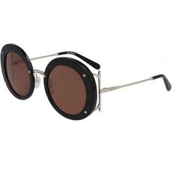 更多菲拉格慕墨镜, Salvatore Ferragamo | Sf939s-001-52 Brown Round Ladies Sunglasses商品图片 额外8折, 额外八折