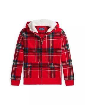 Ralph Lauren | Big Boys Plaid Fleece Full-Zip Hoodie,商家Macy's,价格¥437