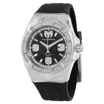 TechnoMarine | Cruise Quartz Crystal Black Dial Mens Watch TM-121089商品图片,1.8折