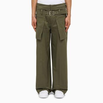 商品BLUEMARBLE Military trousers with belt图片