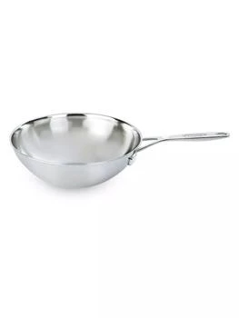 Demeyere | Stainless Steel Flat Bottom Wok with Helper Handle,商家Saks Fifth Avenue,价格¥1949