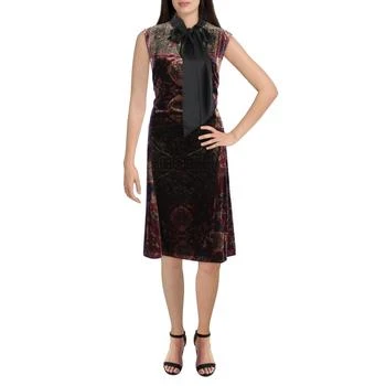 Ralph Lauren | Lauren Ralph Lauren Womens Plus Velvet Printed Cocktail and Party Dress 