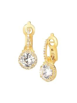 Gabi Rielle | 14K Yellow Gold Vermeil & Cubic Zirconia Drop Earrings,商家Saks OFF 5TH,价格¥473