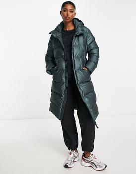 RAINS | Rains long puffer jacket in shiny green商品图片,