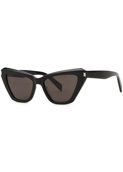 推荐SL466 black cat-eye sunglasses商品