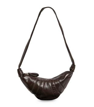 推荐Small Leather Croissant Shoulder Bag商品