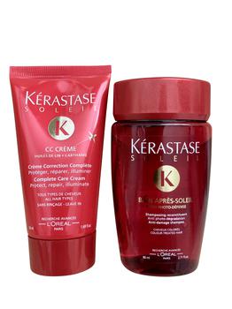 L'Oreal Paris | Kerastase Bain Apres Soleil Shampoo 2.71 OZ and Rinse 1.69 OZ Travel Set商品图片,5.6折