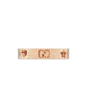 商品Gucci | 18K Rose Gold Icon Star & Double G Band Ring,商家Bloomingdale's,价格¥9660图片