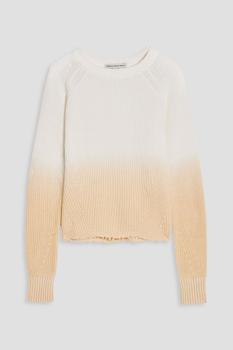 商品COTTON BY AUTUMN CASHMERE | Dégradé ribbed cotton sweater,商家THE OUTNET US,价格¥672图片