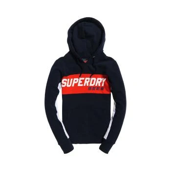 Superdry | SUPERDRY 海军蓝女士卫衣/帽衫 G20164SQ-JEF 包邮包税