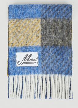 Marni | Check Scarf in Blue商品图片,