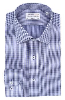 Lorenzo Uomo, Lorenzo Uomo | Diamond Pattern Trim Fit Dress Shirt商品图片 3.9折