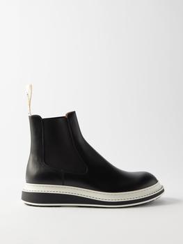 推荐Layered-sole leather Chelsea boots商品