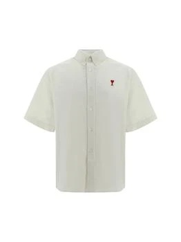 AMI | AMI Paris Ami de Coeur Logo Embroidered Shirt,商家Cettire,价格¥1270