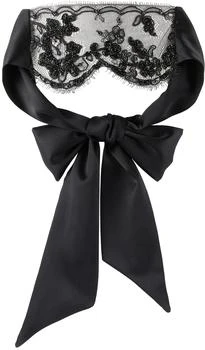 Kiki De Montparnasse | Black Lace Beaded Blindfold,商家Ssense US,价格¥1844