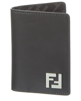 Fendi | FENDI FF Squared Leather Card Holder,商家Premium Outlets,价格¥2786