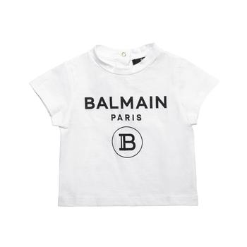 推荐Balmain Kids Logo Printed Crewneck T-Shirt商品