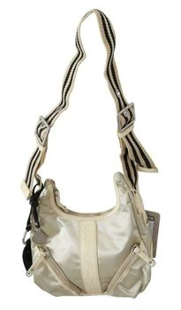 推荐WAYFARER White Shoulder Crossbody Sling Fabric Purse商品