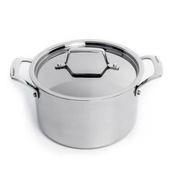 BergHOFF | BergHoff Professional Stainless Steel 10/18 Tri-Ply 4Qt Stock Pot with SS Lid, 8",商家Verishop,价格¥604