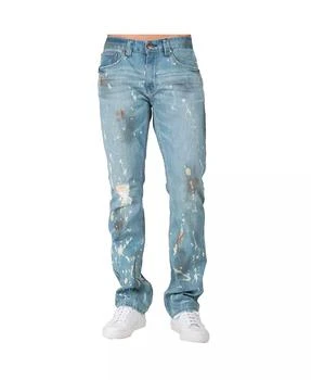 Level 7 | Men's Hand Crafted Wash Slim Straight Premium Denim Jeans,商家Macy's,价格¥477